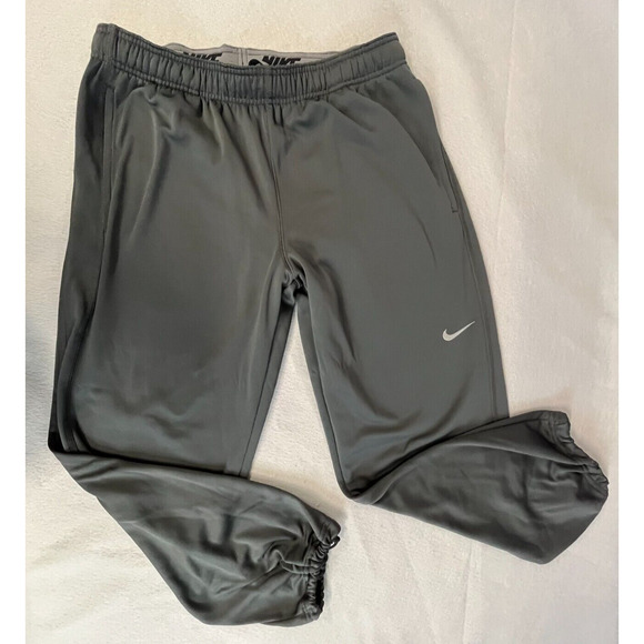 Nike Therma Fit Sweatpants Men LARGE Black Drawstring Joggers W/ Pockets - Picture 2 of 7